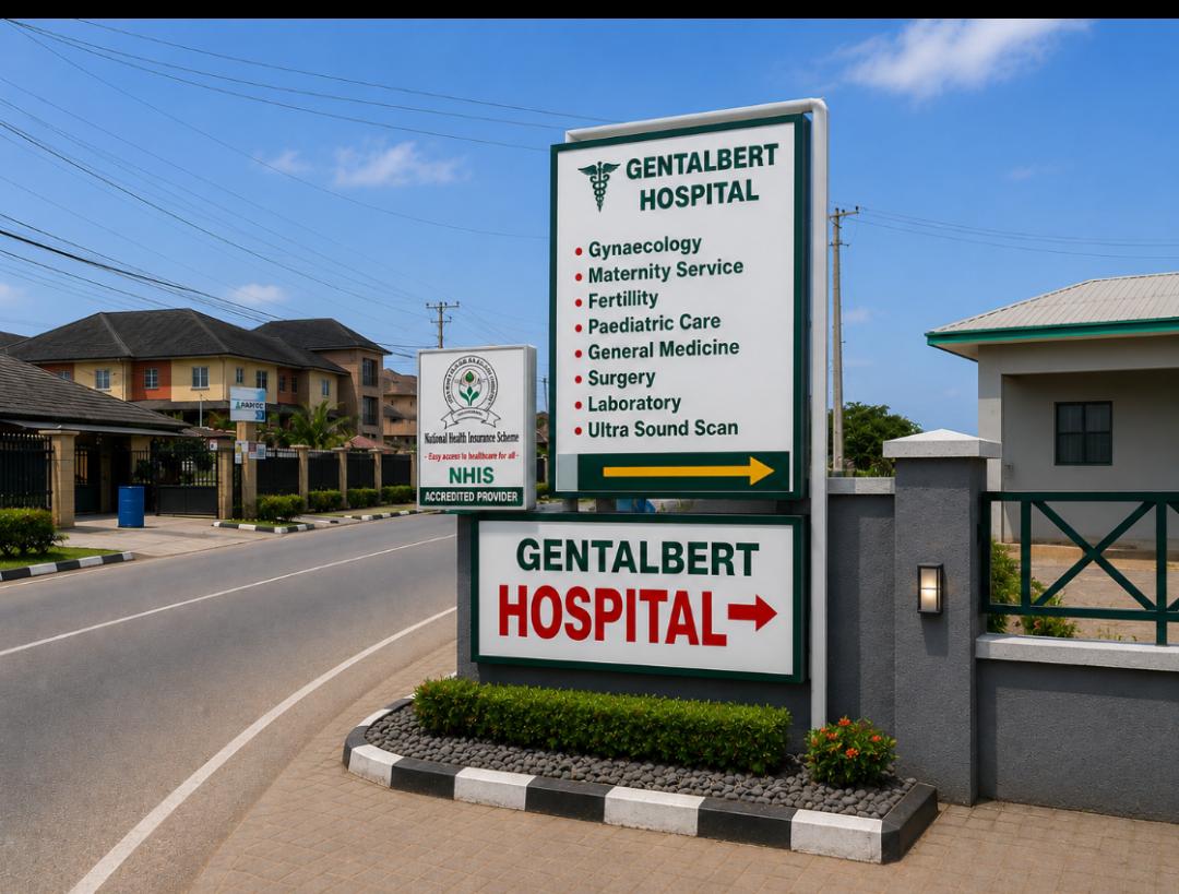Exterior of Gentalbert Hospital